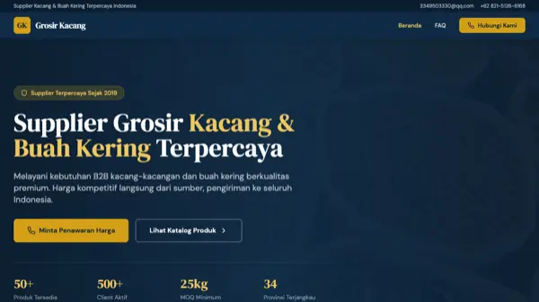 Grosir Kacang website preview