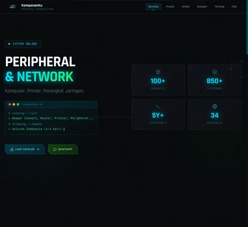 Komponenku website preview