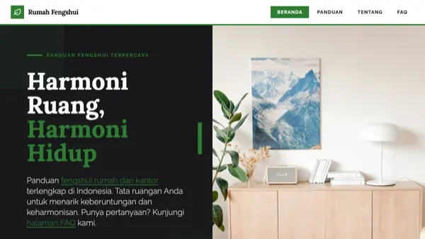 Rumah Fengshui website preview