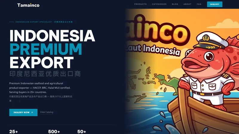 TaMainco website preview