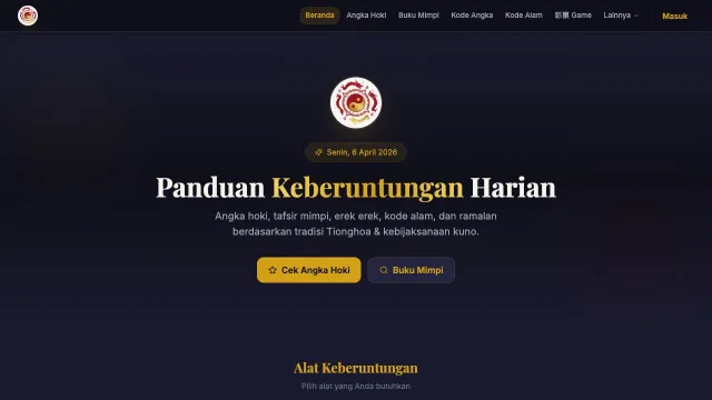 Tanya Peramal website preview