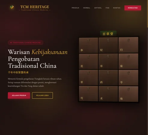 TCM Heritage website preview
